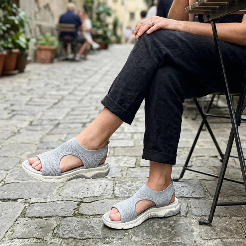 🌺  Sandalias planas, cómodas, transpirables y de punta abierta para mujer en verano.