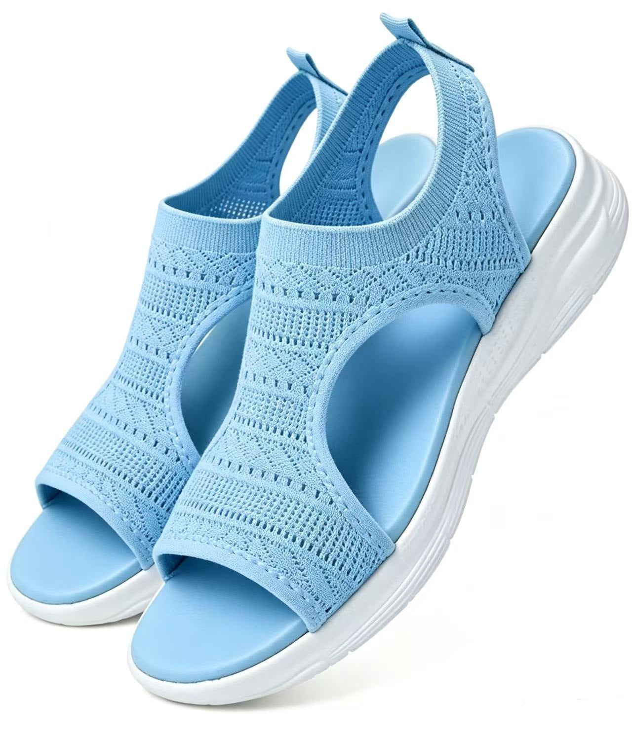 🌺  Sandalias planas, cómodas, transpirables y de punta abierta para mujer en verano.