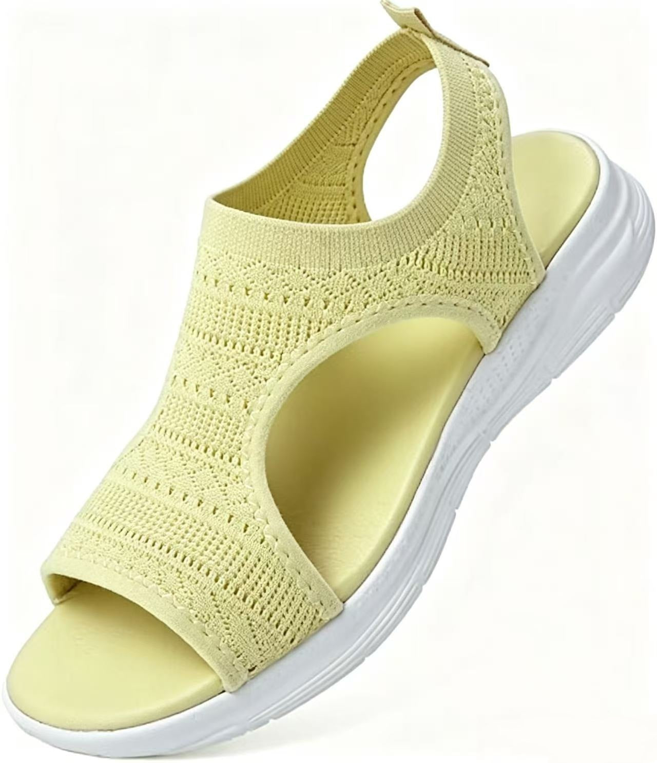 🌺  Sandalias planas, cómodas, transpirables y de punta abierta para mujer en verano.