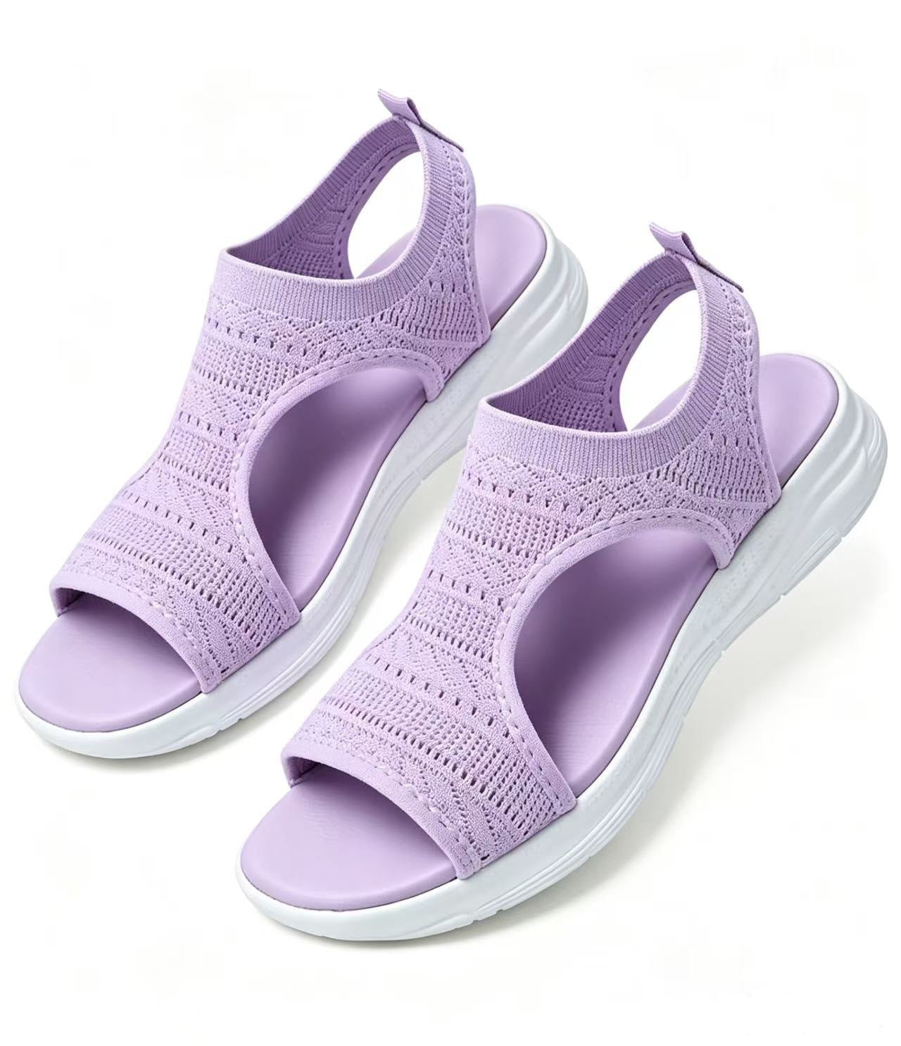 🌺  Sandalias planas, cómodas, transpirables y de punta abierta para mujer en verano.