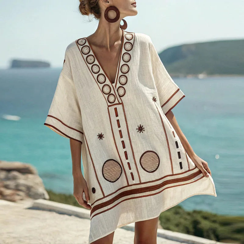 Gwen - Elegant and Comfortable Beach Dress for Warm Days