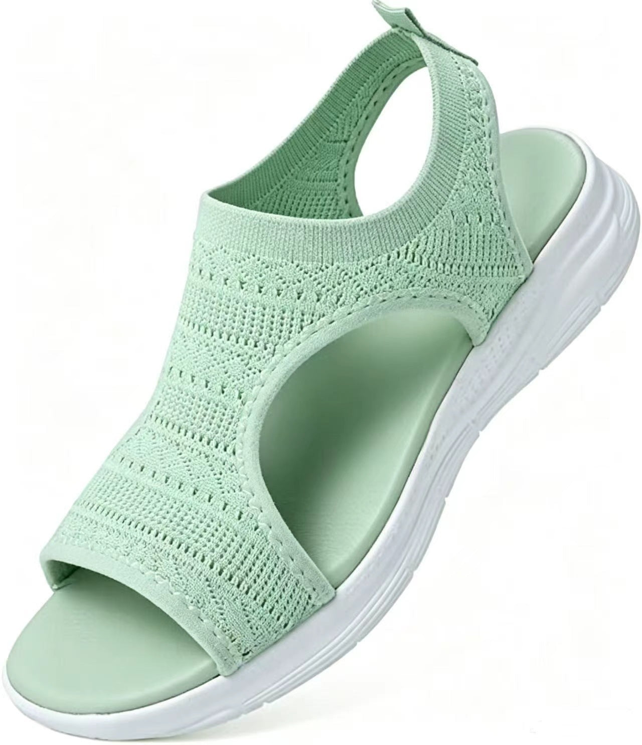 🌺  Sandalias planas, cómodas, transpirables y de punta abierta para mujer en verano.