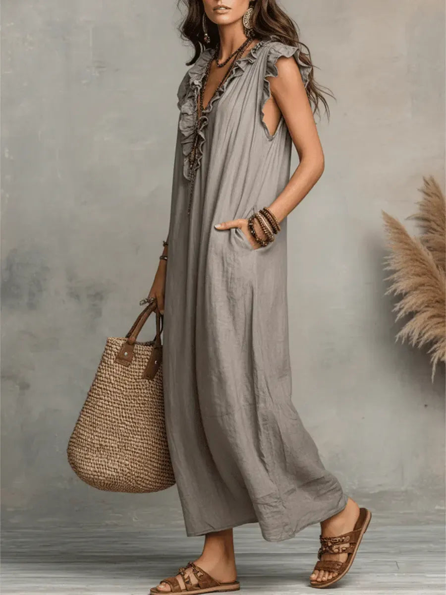 CAMILA | VESTIDO LARGO BOHEMIO