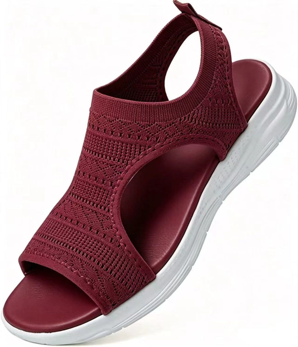 🌺  Sandalias planas, cómodas, transpirables y de punta abierta para mujer en verano.